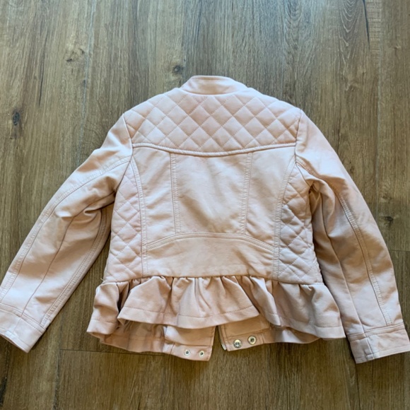 Girls Faux Leather Jacket - Picture 3 of 3